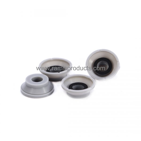 Silicone keypad with black conducting particle